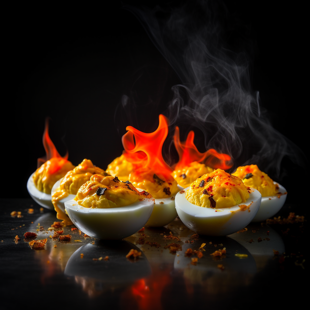 The Best Spicy Deviled Eggs